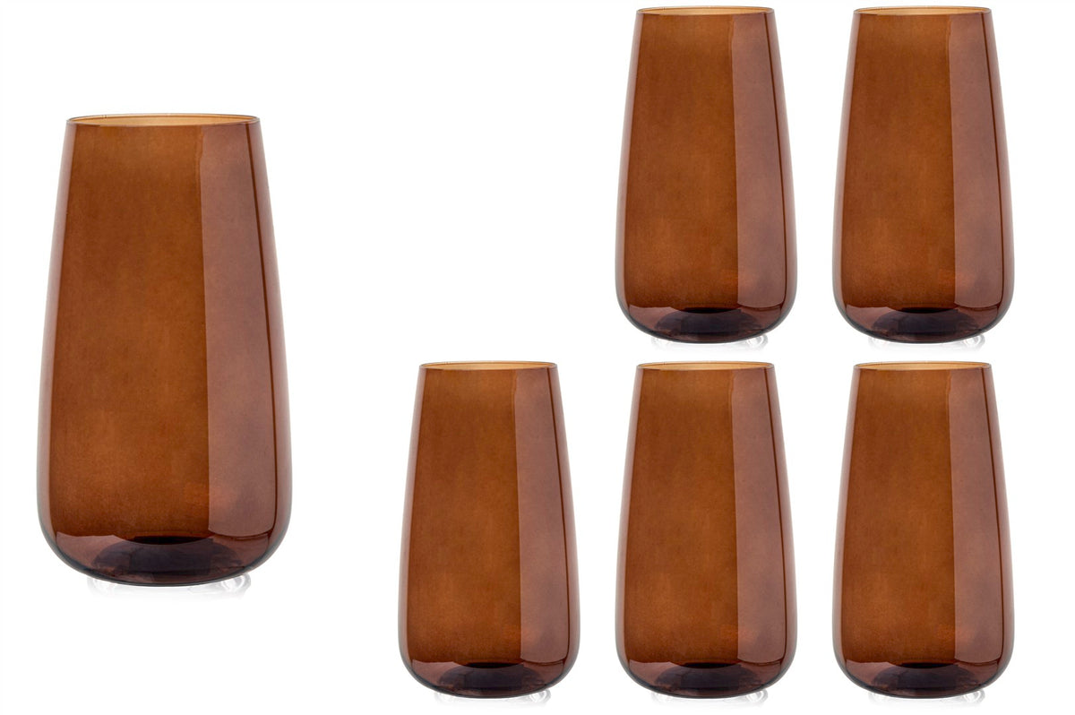 Mikasa Moor Amber Glow 6lı Meşrubat Bardağı 500ml