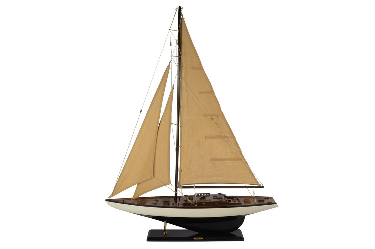 Mikasa Moor Siyah Beyaz Kahve Yelkenli Dekoratif Obje 76x14x98cm