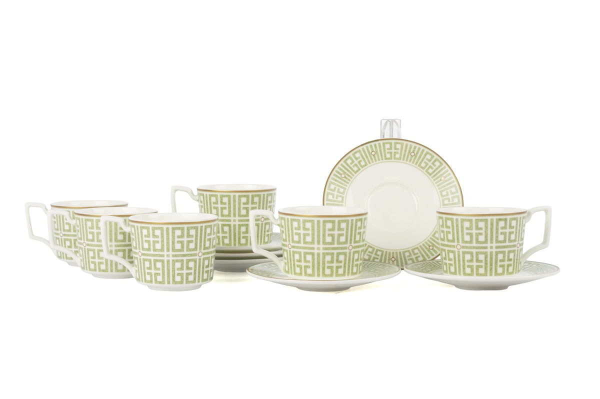 Mikasa Moor Soft Green 6lı Kahve Fincan Takımı 100cc
