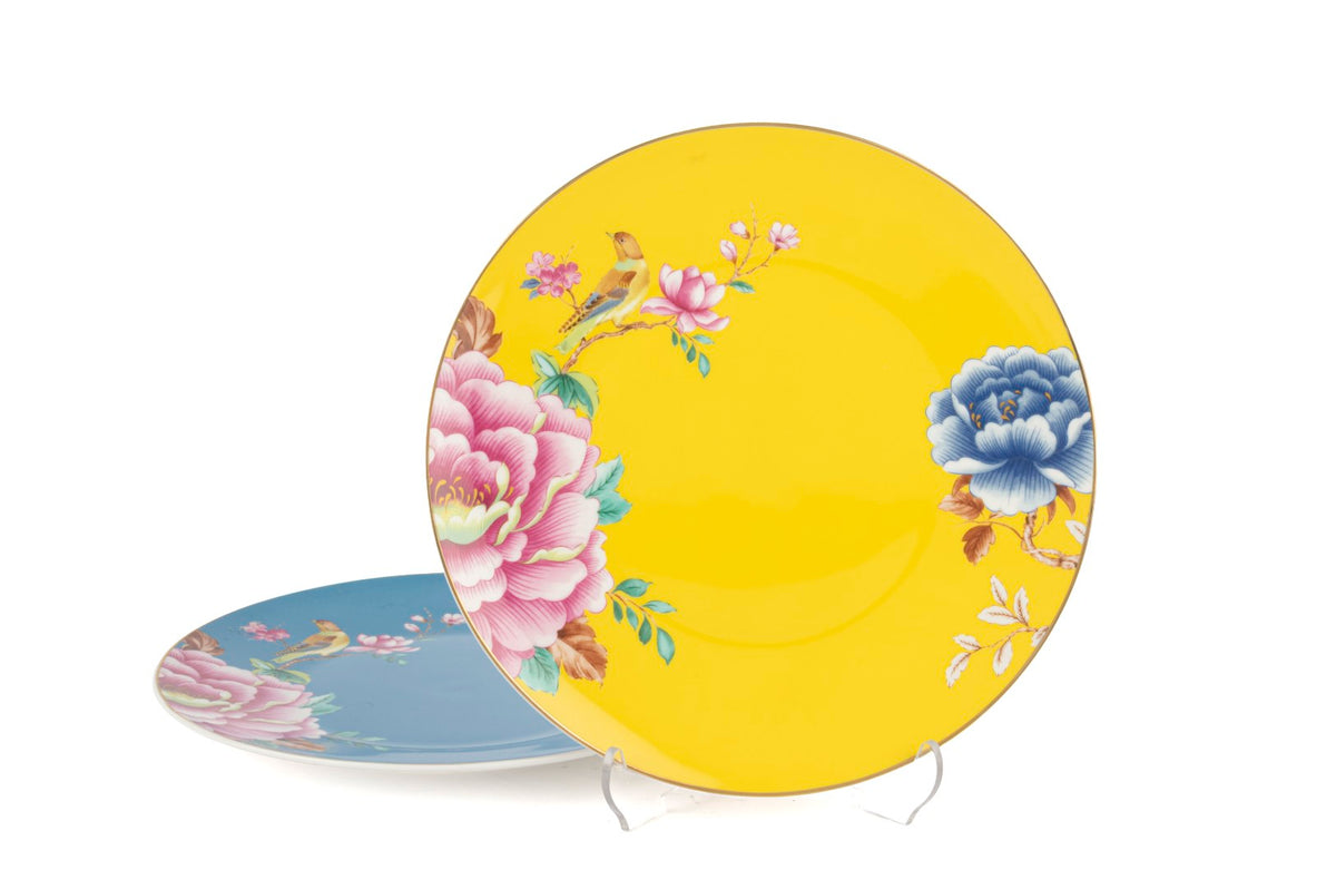 Mikasa Moor Verona 2li Mavi Sarı Pasta Tabağı 21cm