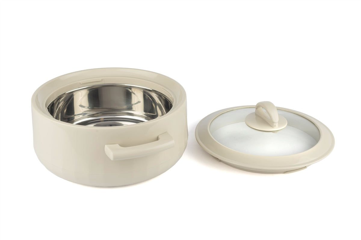 Mikasa Moor Krem Cam Kapaklı Servis Tenceresi 1.7L 23cm