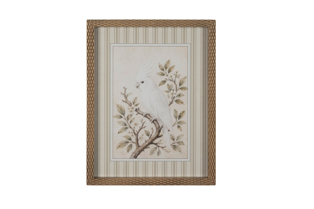 Mikasa Moor White Birds 2'li Cam Tablo 35x45cm