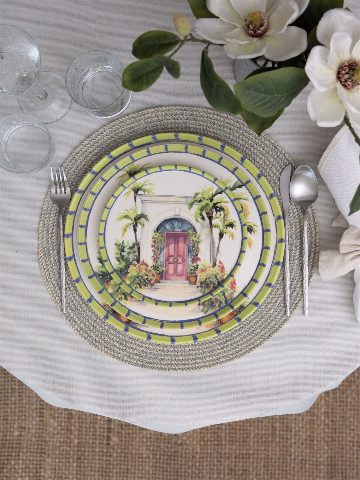 The Mia Palma Pasta Tabağı 6'lı Set 19 cm