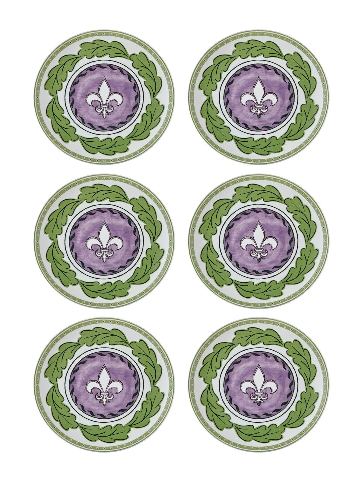 The Mia Provence Lavanta Pasta Tabağı 6'lı Set 19 cm PRC001