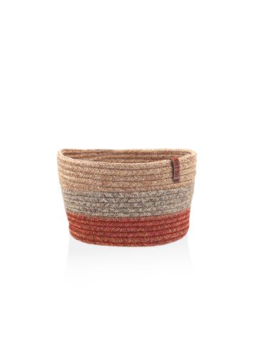 The Mia Jutte Yuvarlak Sepet Bambu Kiremit 20x13 Cm
