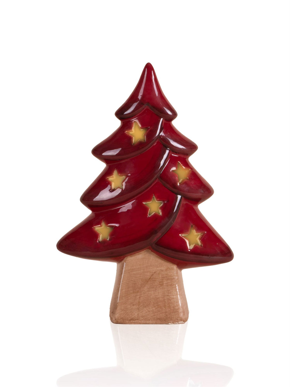 The Mia Dekoratif Led Işıklı Ağaç Biblo 13x6x20 cm (Paket: 2 Adet)