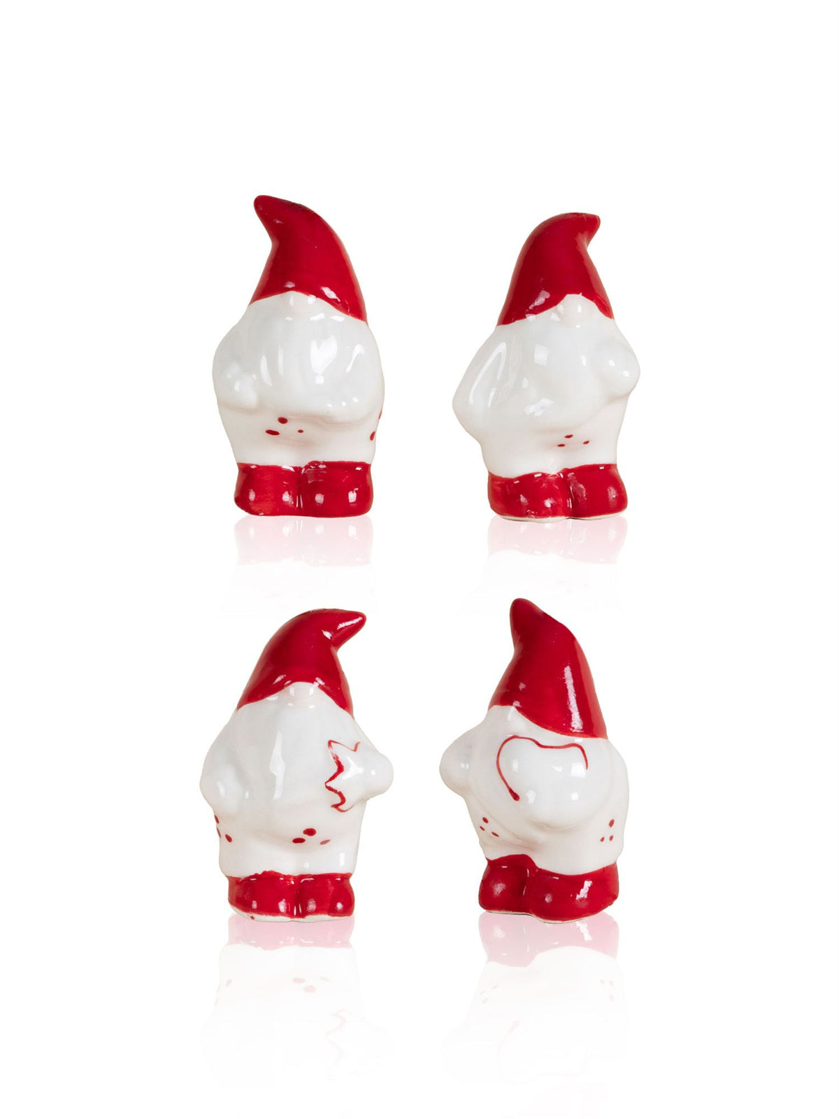 The Mia Dekoratif Askılı Biblo 4'lü Set 4x4x7 cm (Paket: 2 Adet)