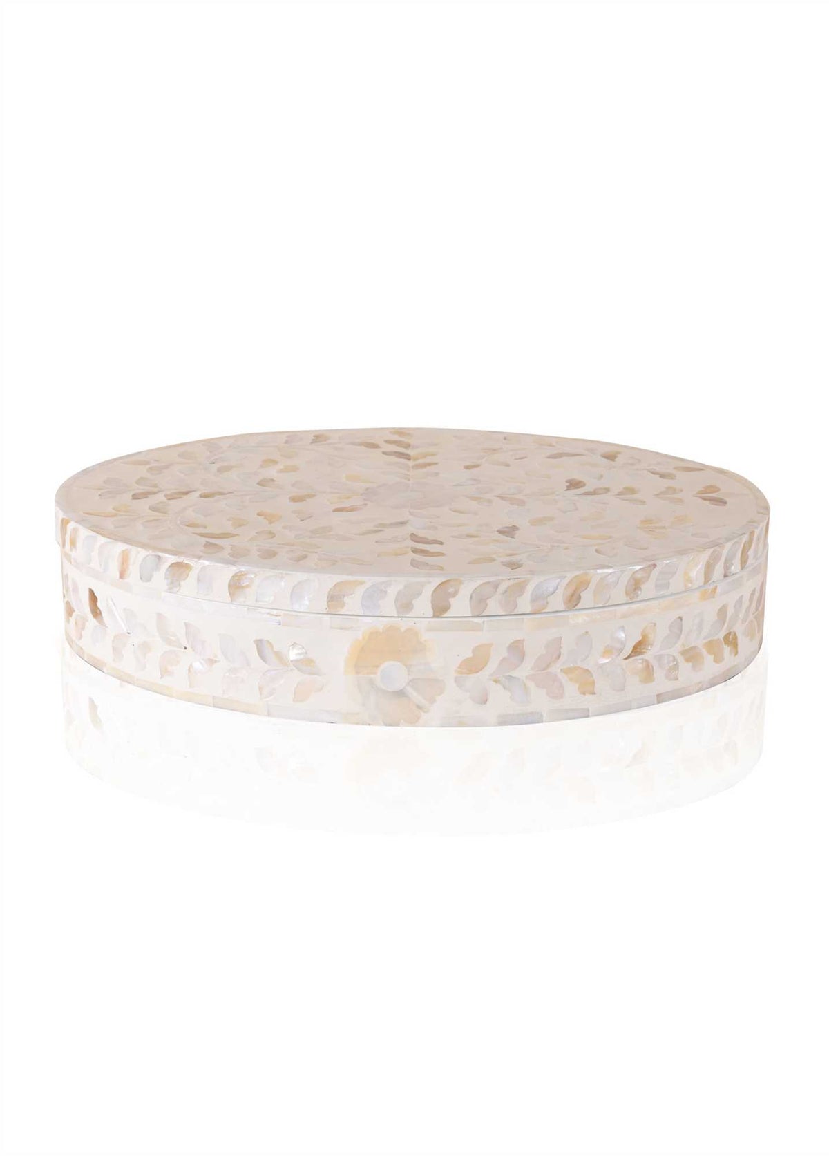 The Mia Sedef Oval Kutu 40x30x8 cm