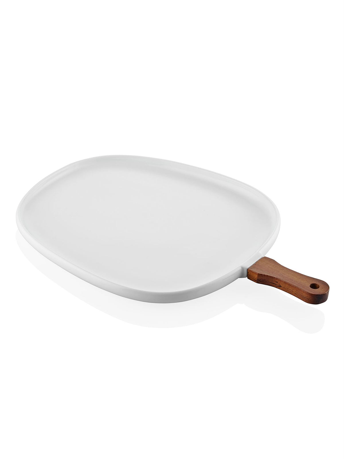 The Mia Woody Porselen Servis Tabağı 44x30 cm (Paket: 2 Adet)
