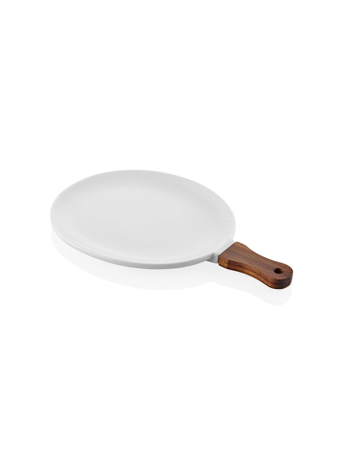 The Mia Woody Porselen Servis Tabağı 34x21 cm (Paket: 2 Adet)
