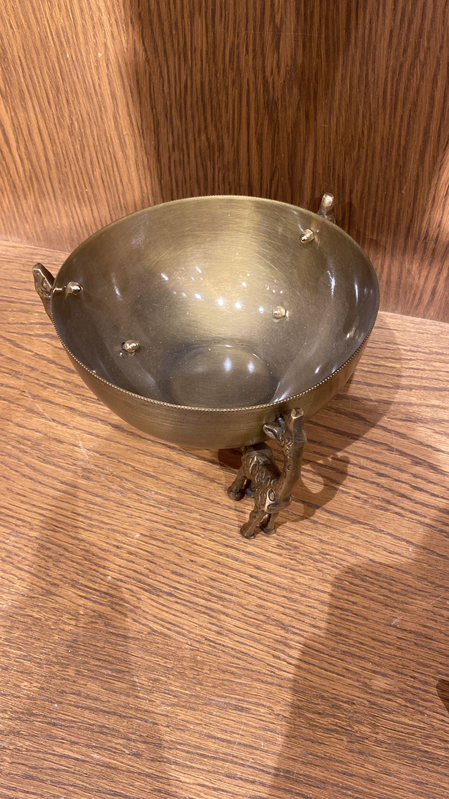 Antique Bowl with Giraffe Foot