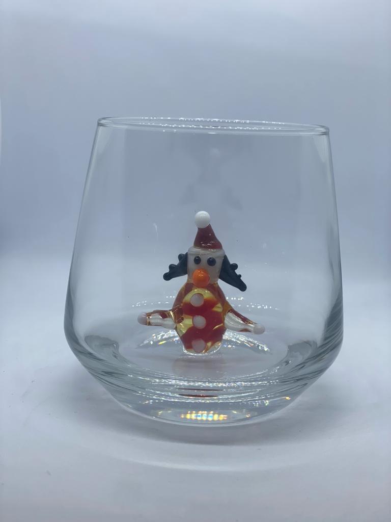 New Year's Mascot Soft Drink Glass