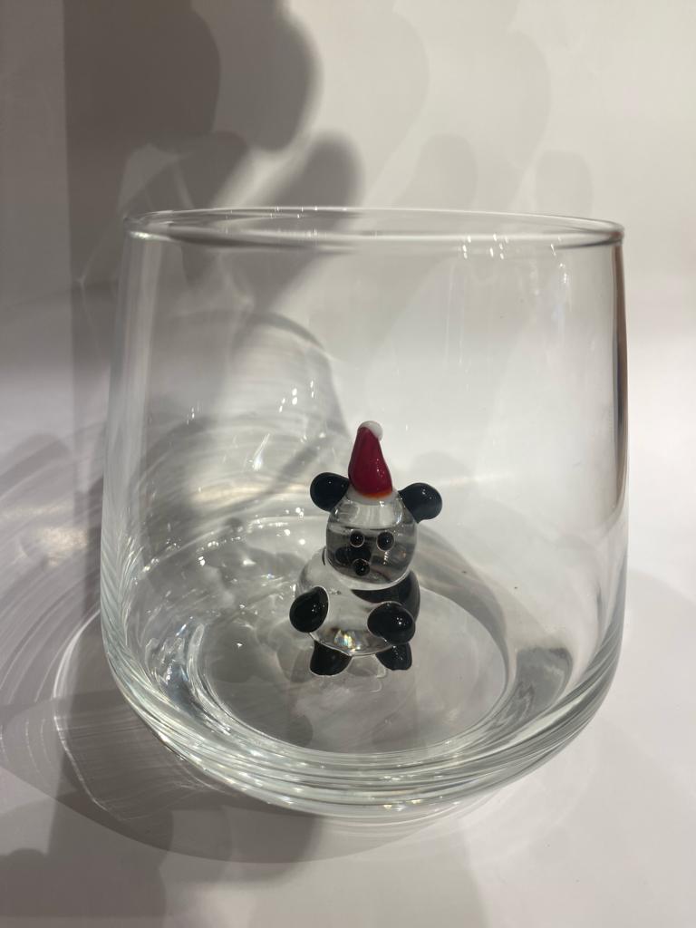 New Year's Panda Soft Drink Glass