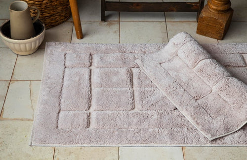 Apricitas Home 60x100 cm / 50X60 cm Bricks Bej Banyo Paspası