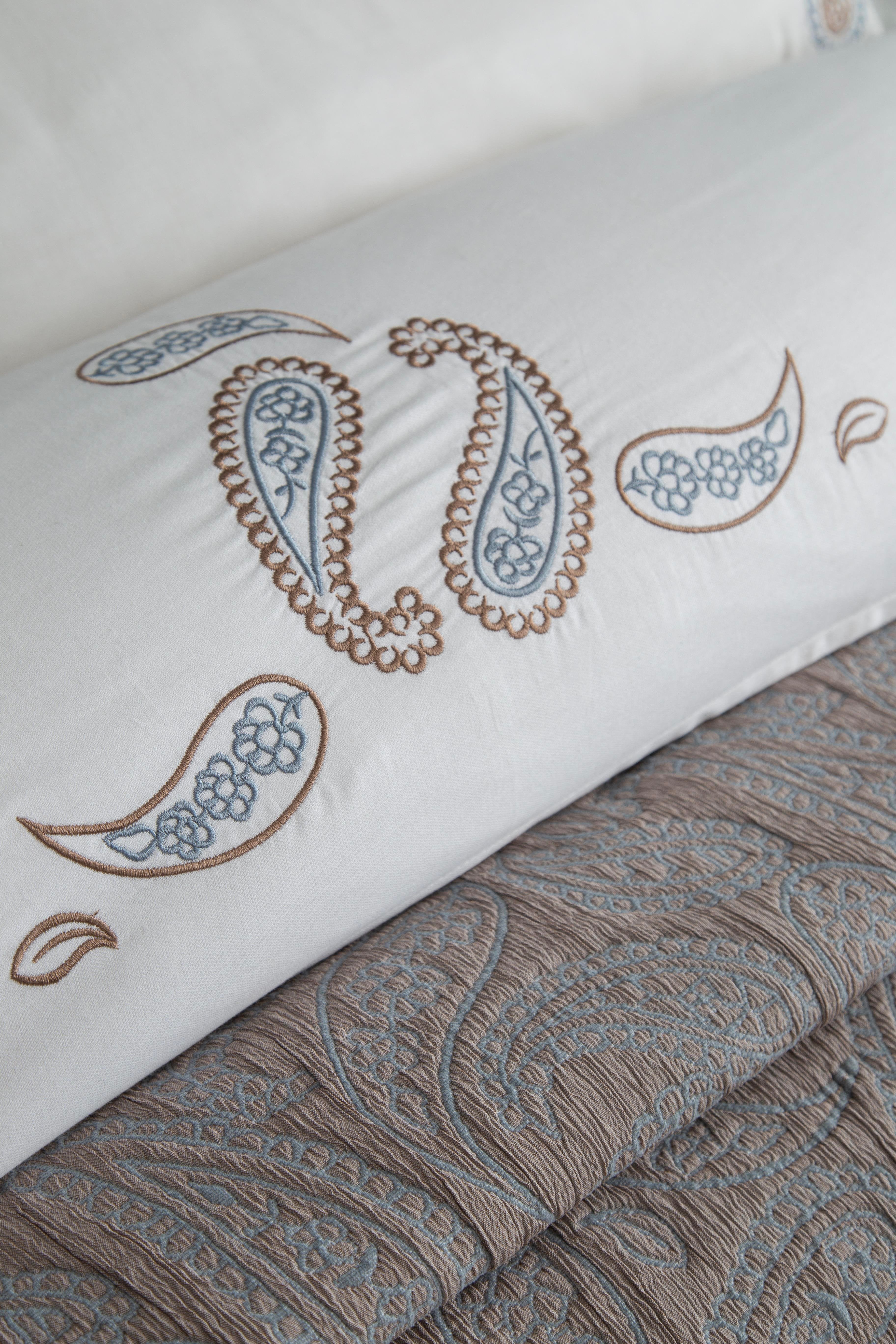 Apricitas Home Marsilya Indigo Çift Kişilik Yatak Örtüsü Nevresim Seti