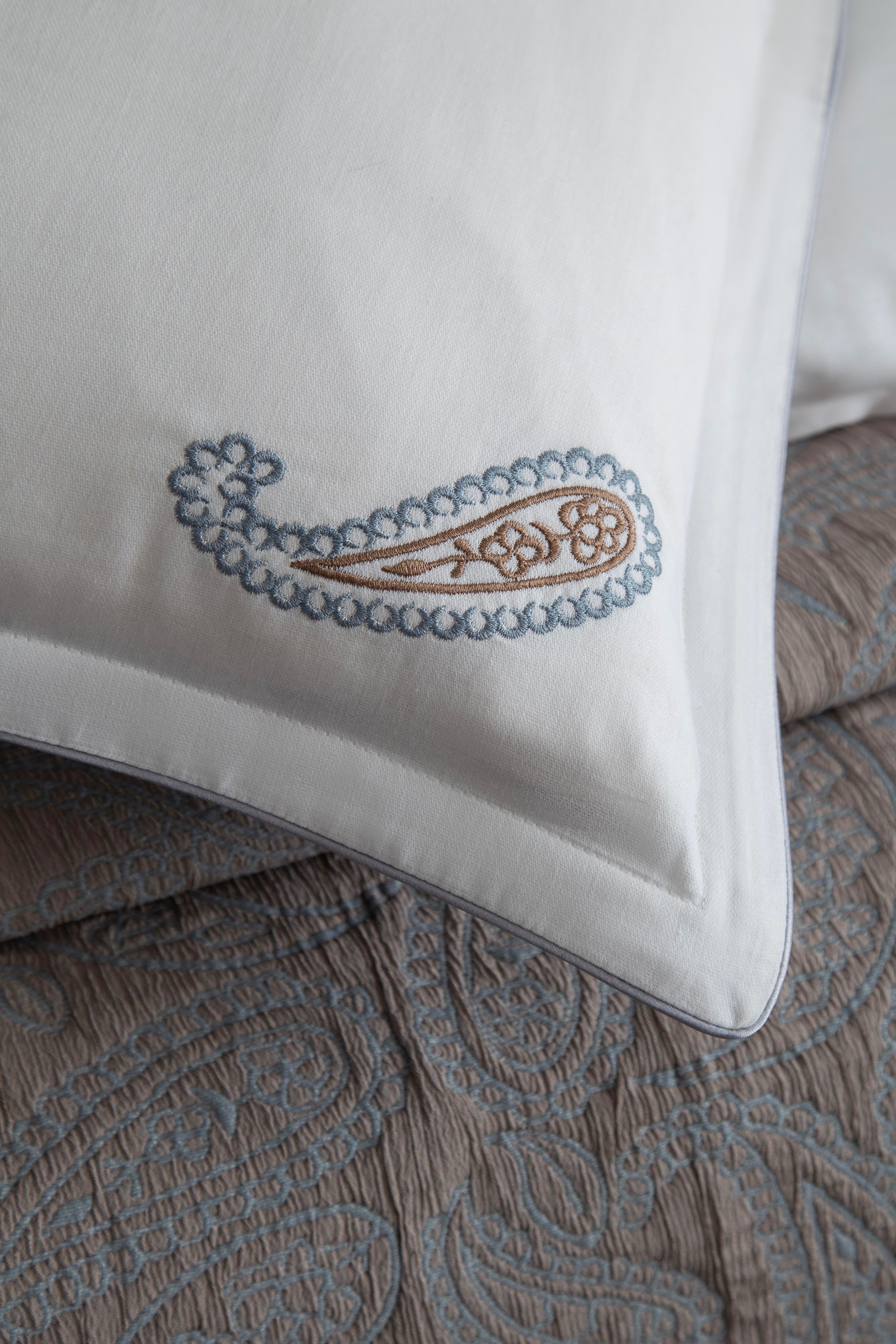 Apricitas Home Marsilya Indigo Çift Kişilik Yatak Örtüsü Nevresim Seti