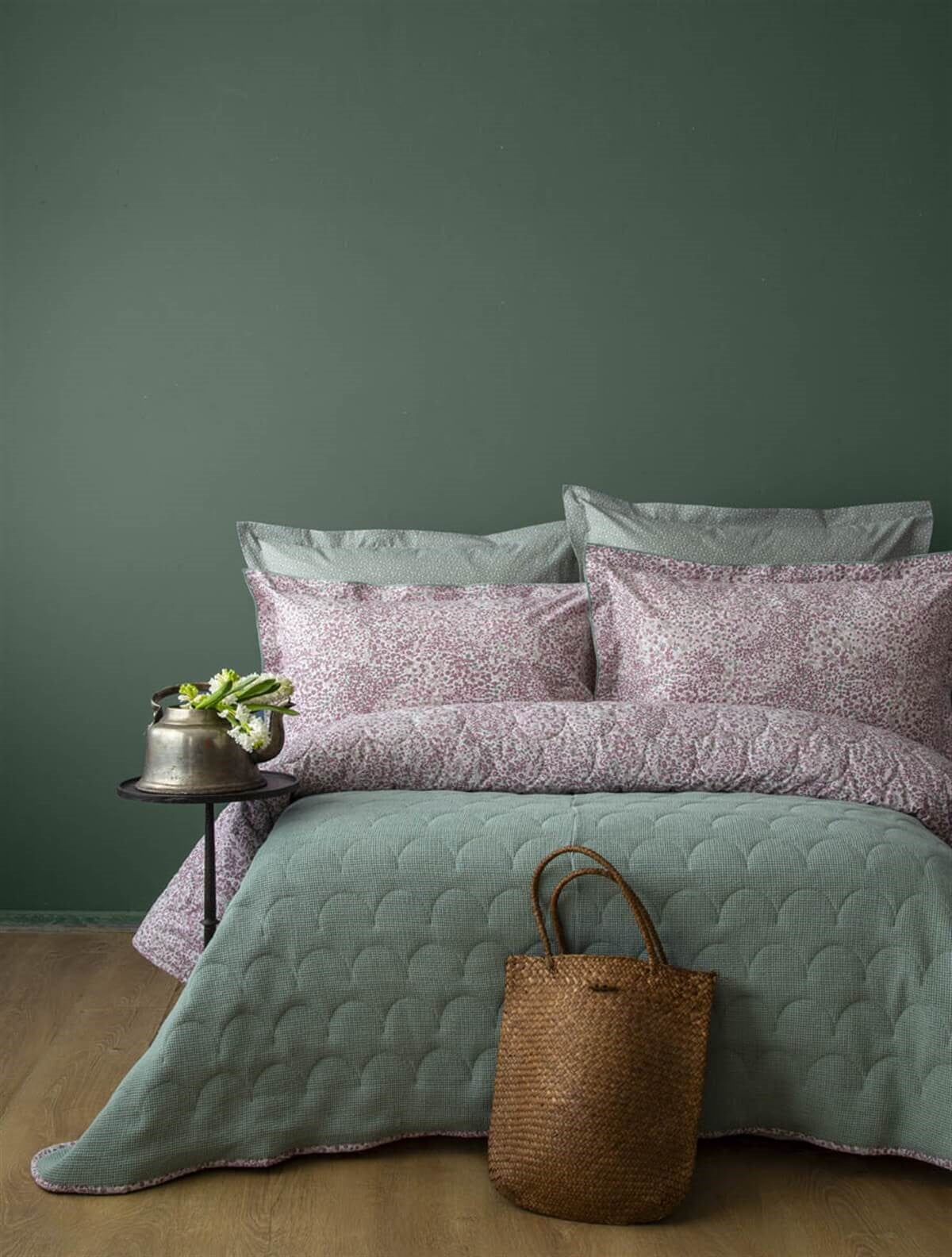 Çift Kişilik Double Face Pike Takım Riva Olive