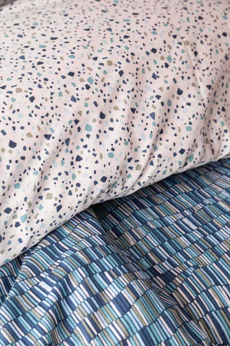 Apricitas Home Leros Indigo Çift Kişilik Nevresim Takımı