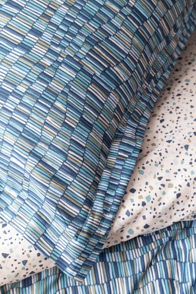 Apricitas Home Leros Indigo Çift Kişilik Nevresim Takımı