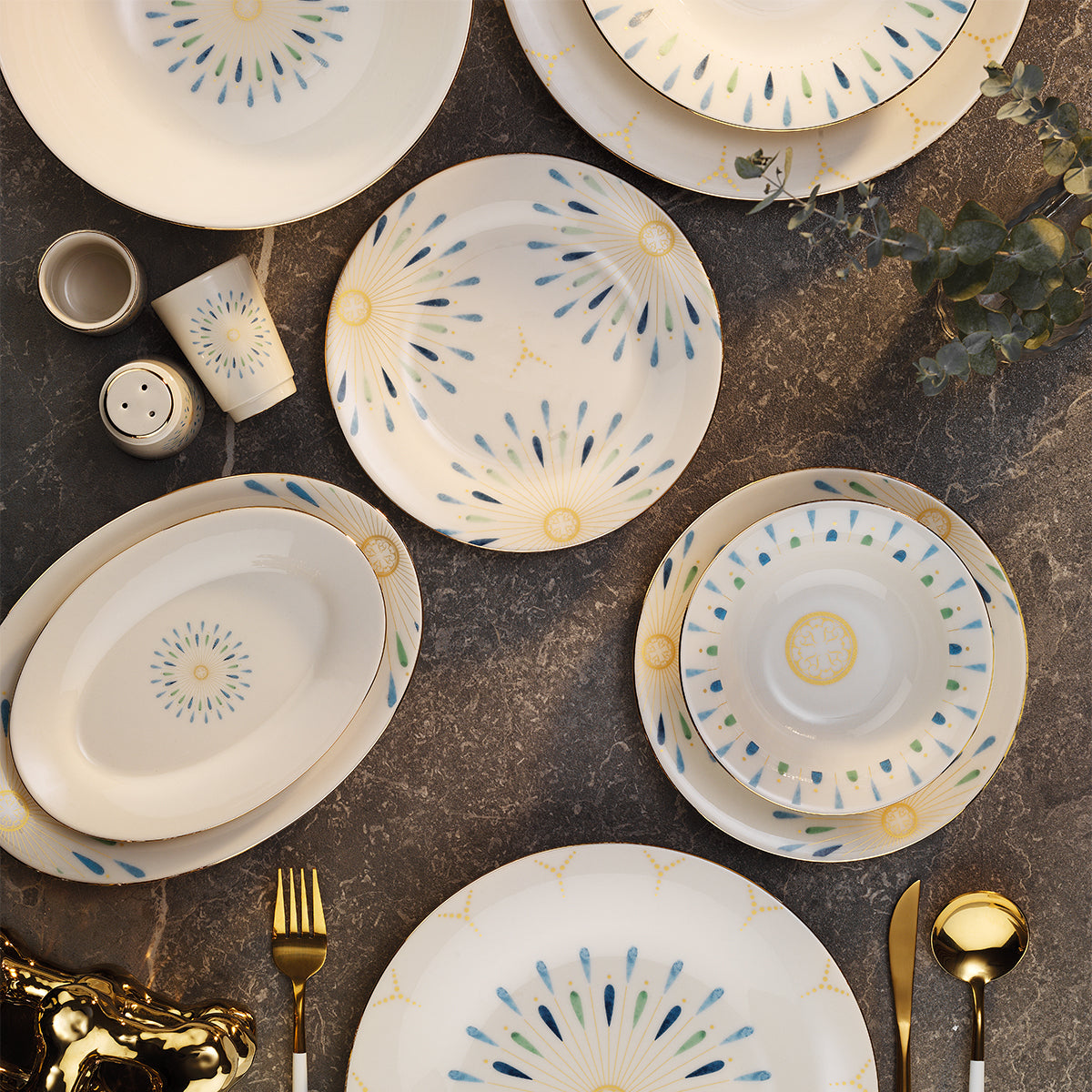 Aryıldız Andante 12 Kişilik 60 Parça Yemek Takımı