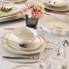 Aryıldız Aria Platin 12 Kişilik 58 Parça Yemek Takımı