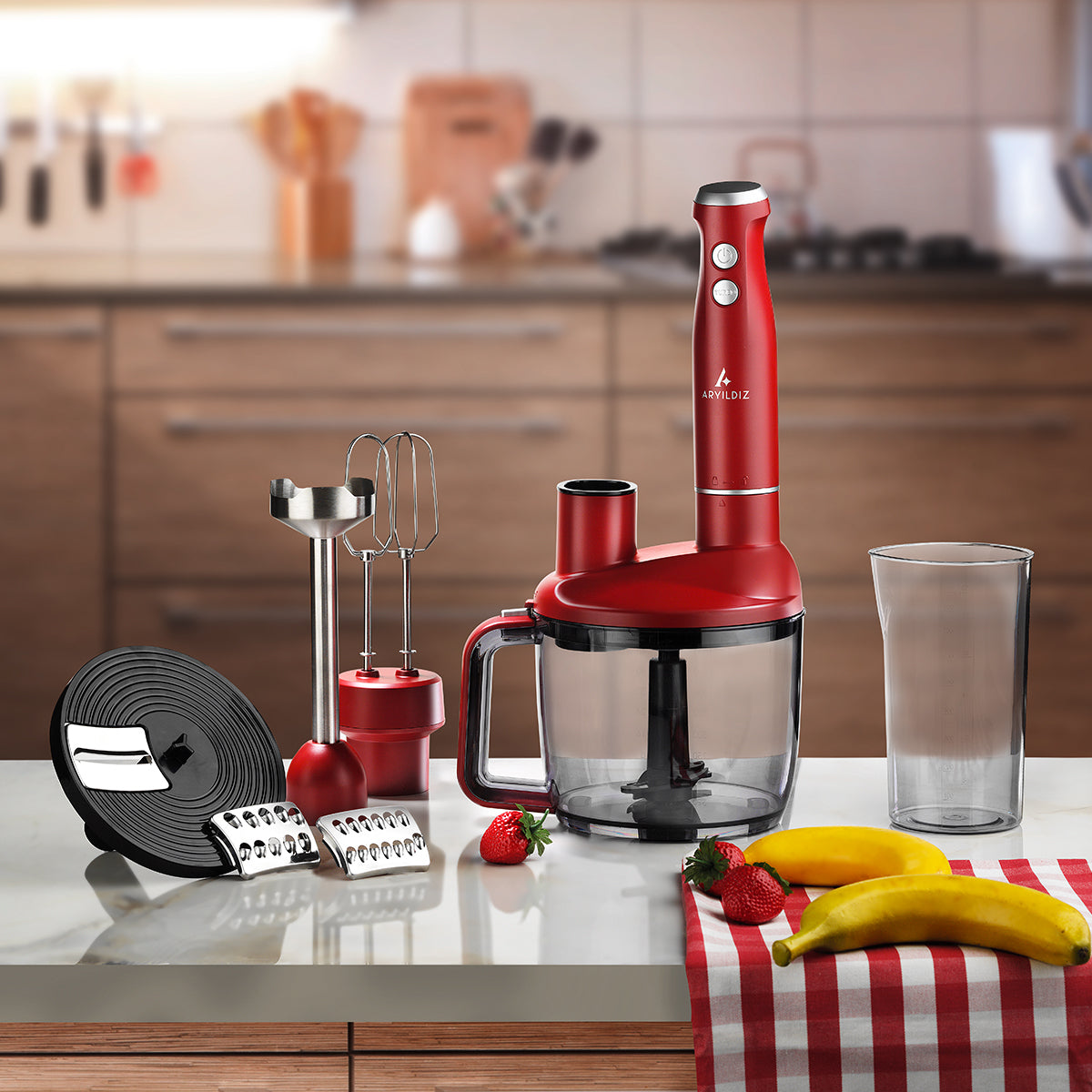 Aryıldız Elektronik Çeyiz Seti Kırmızı