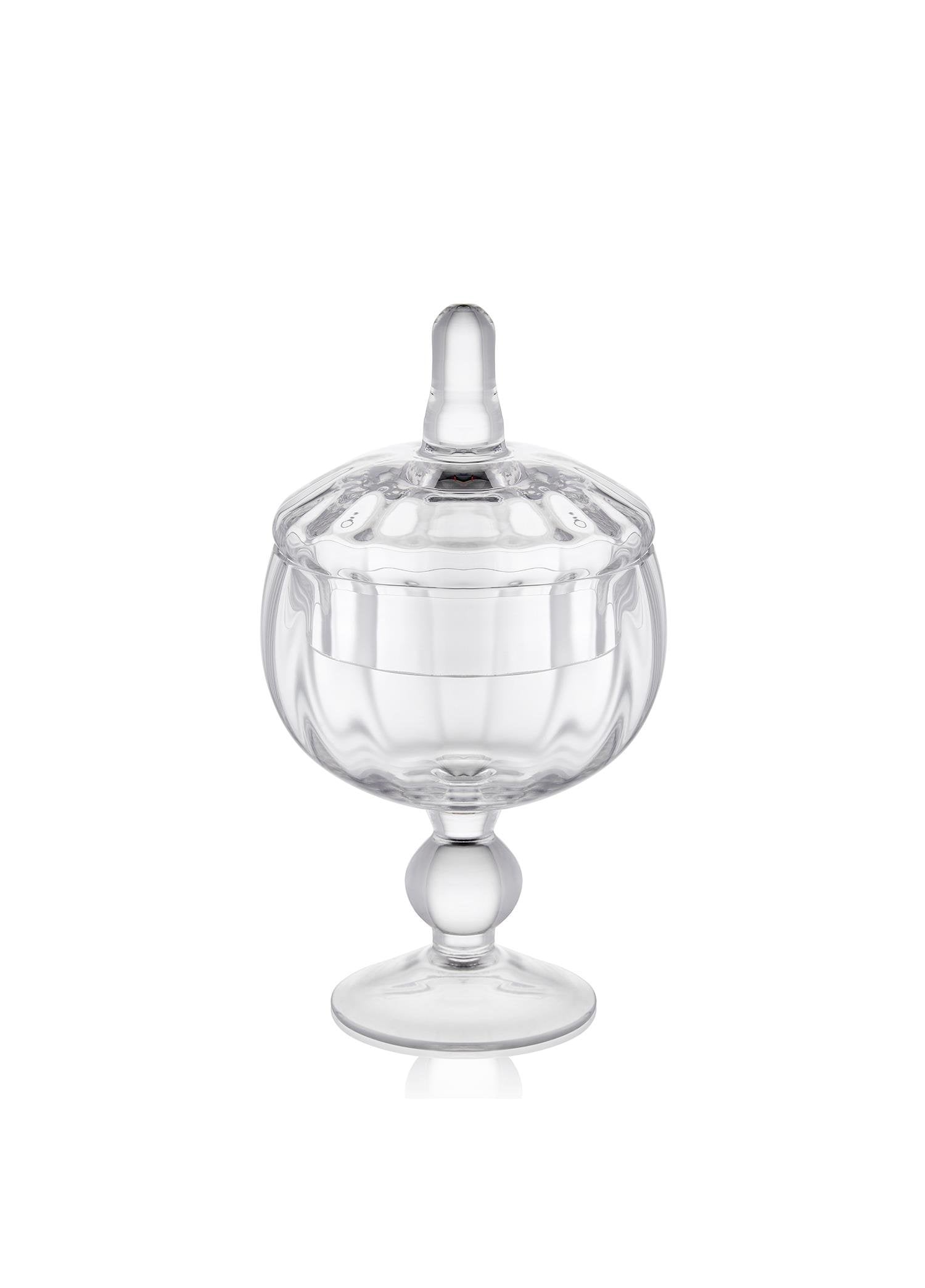 The Mia Footed Glass Storage Container 21 Cm