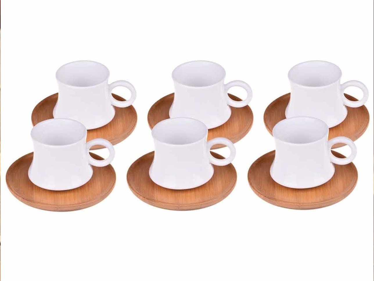 BAMBUM LARGİ COFFEE CUP SET FOR 6 PEOPLE