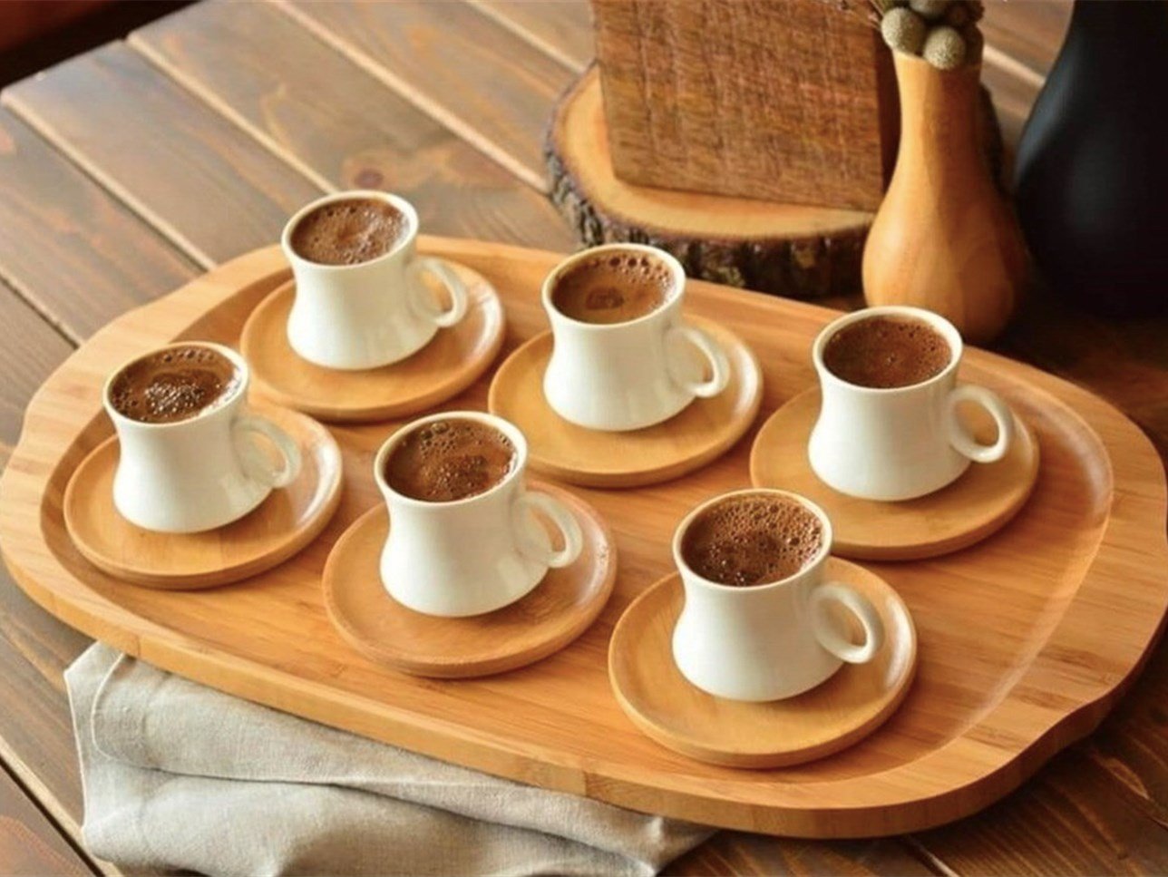 BAMBUM LARGİ COFFEE CUP SET FOR 6 PEOPLE