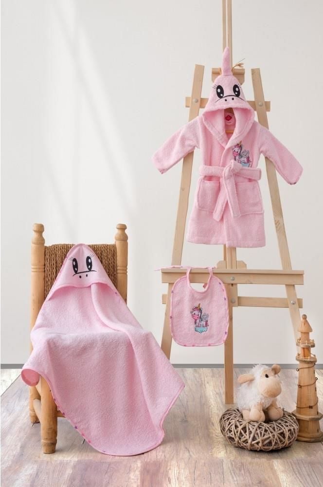 Baby Bath Set Unicorn Pink