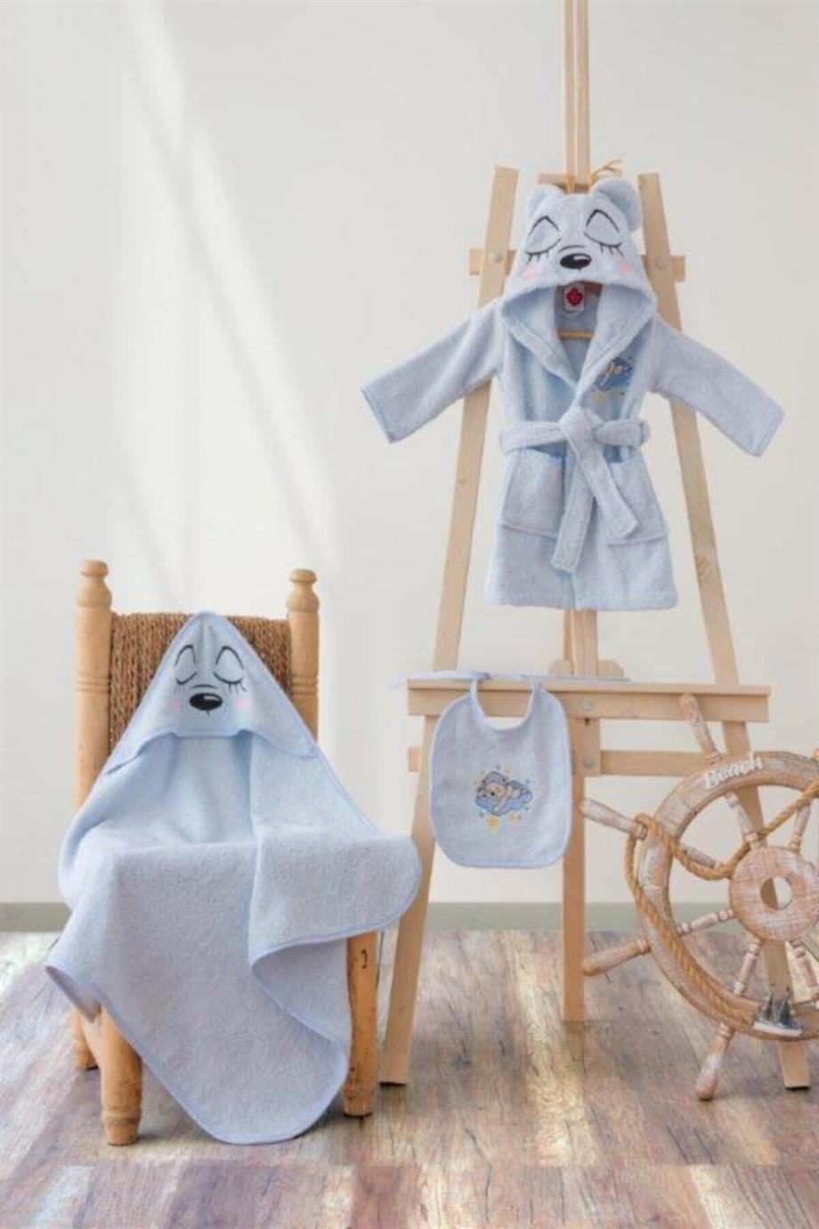 Baby Bath Set Bear Blue