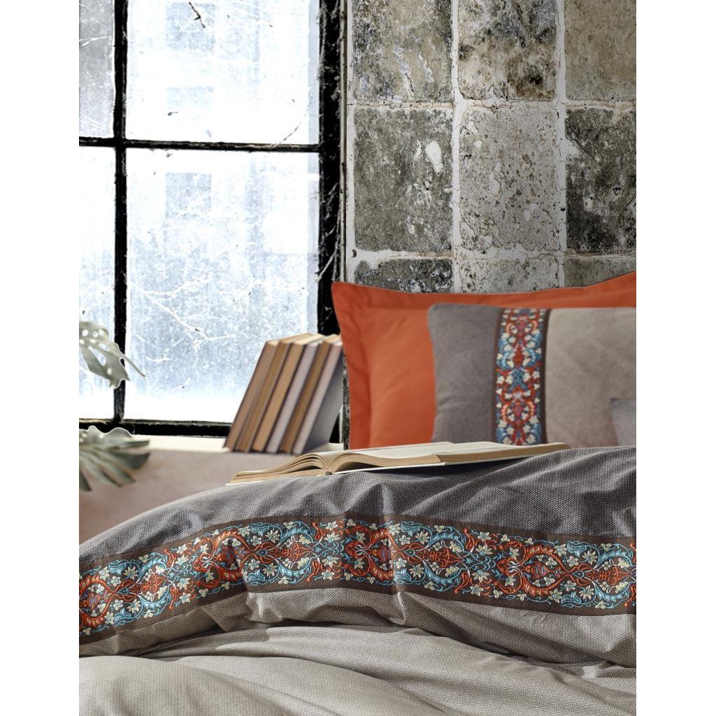 Folk Art Double Duvet Cover Set True Cinnamon