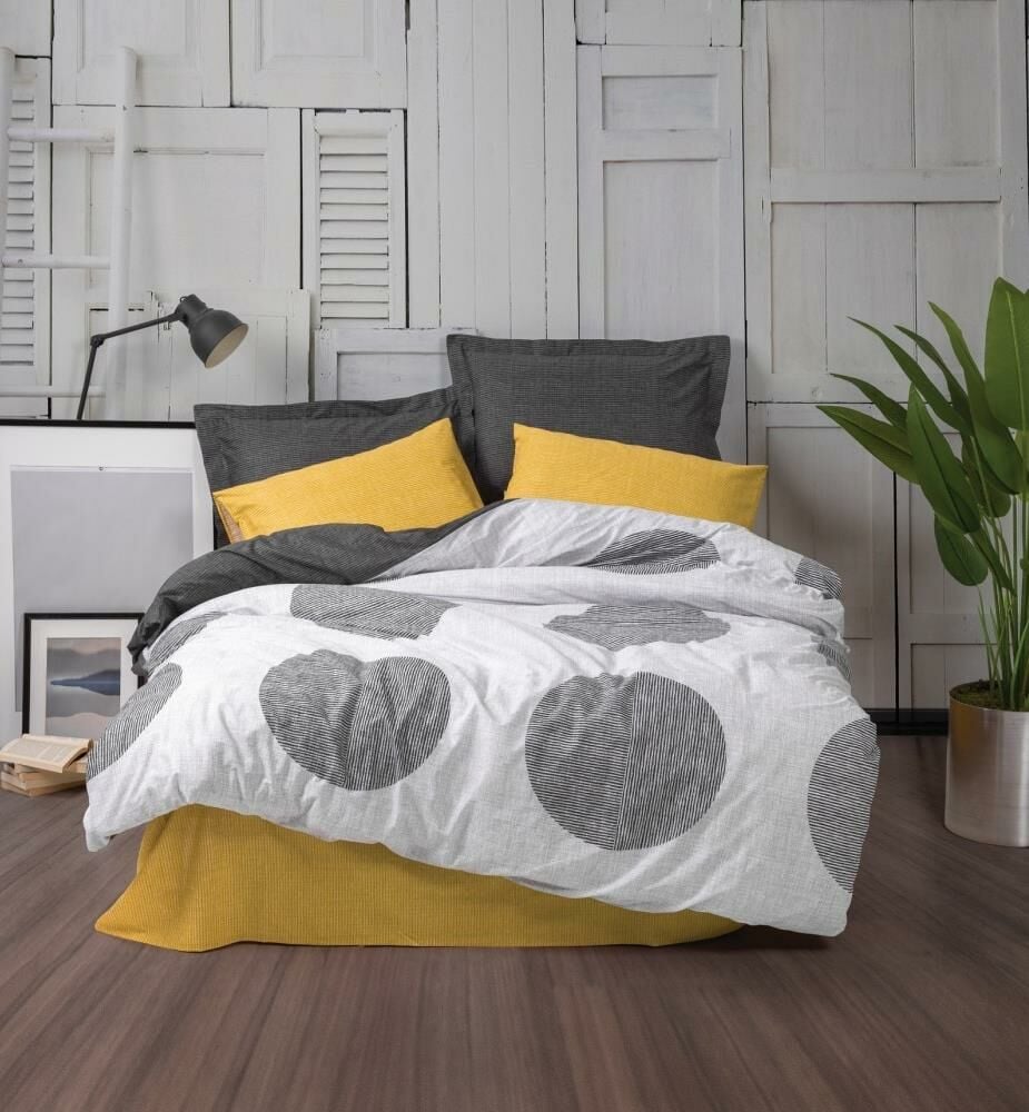 Cotton Box Modern Double Duvet Cover Set Dappled Yellow