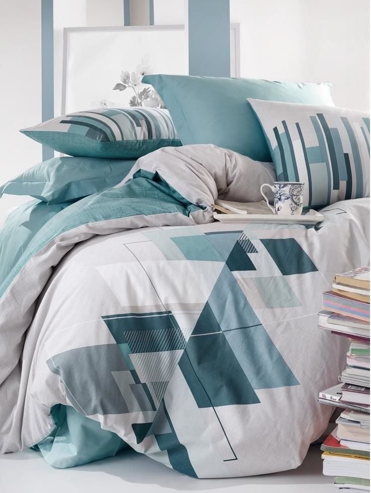 Ranforce Double Duvet Cover Set Nesto Petrol