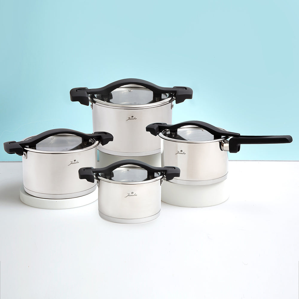 Jumbo Spark 8 Piece Steel Cookware Set