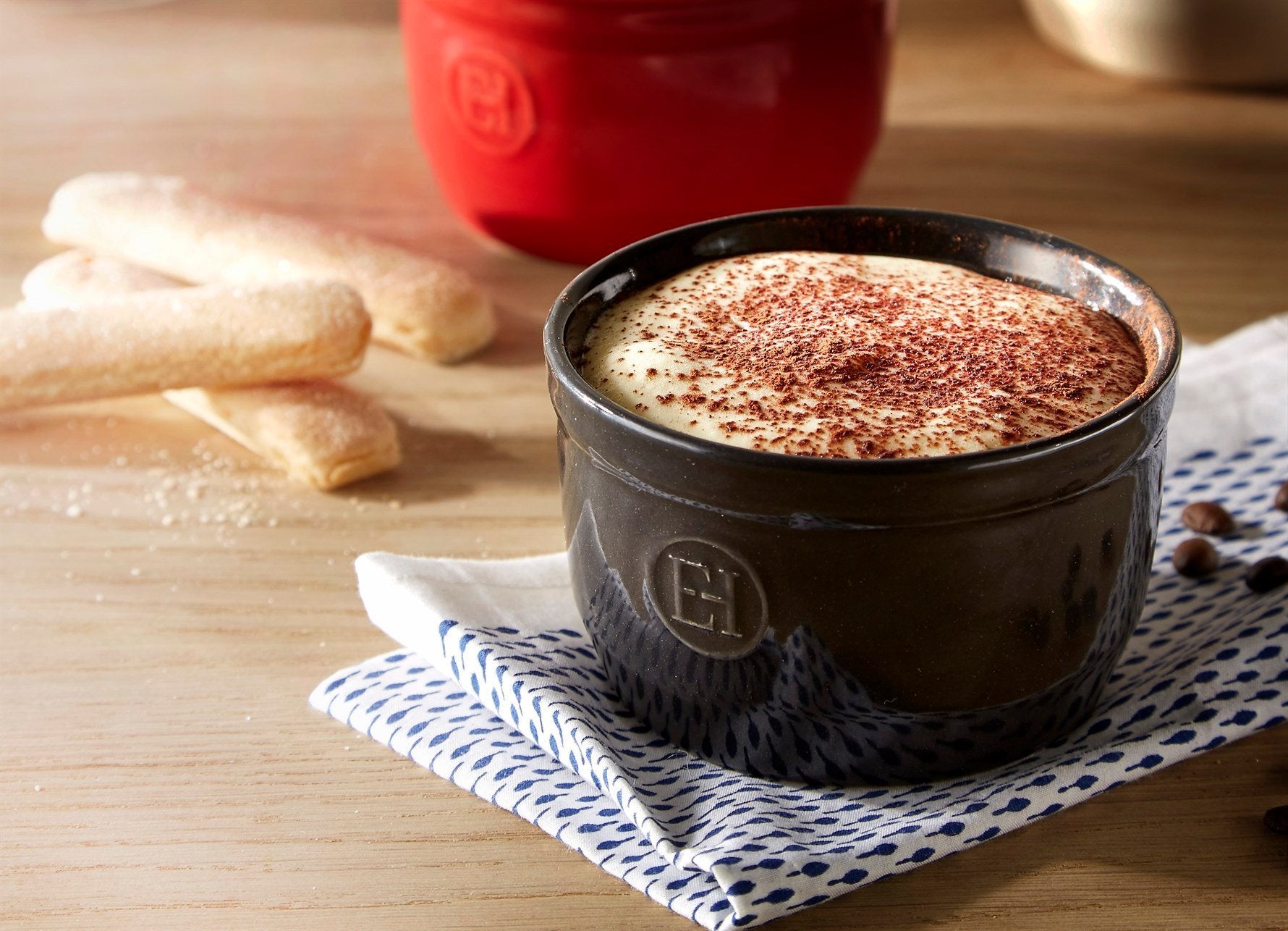 Emile Henry Fırın Kabı Ramekin No.9 Burgundy 2´l Seti