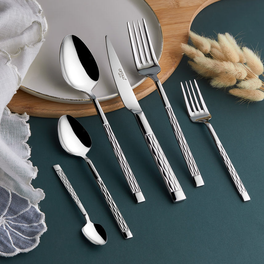 Arow Hasır 12 Kişilik Çatal Kaşık Bıçak Seti