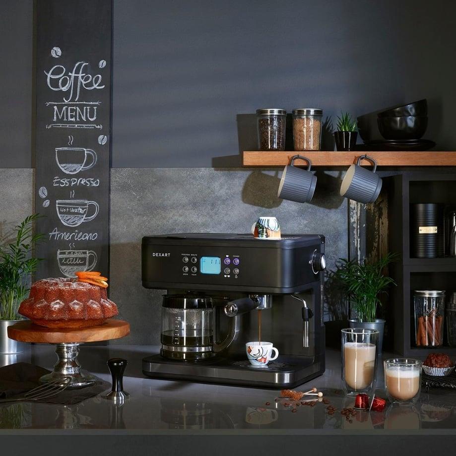 Dexart HomeBarista 3-in-1 Filtre Kahve & Espresso Makinesi