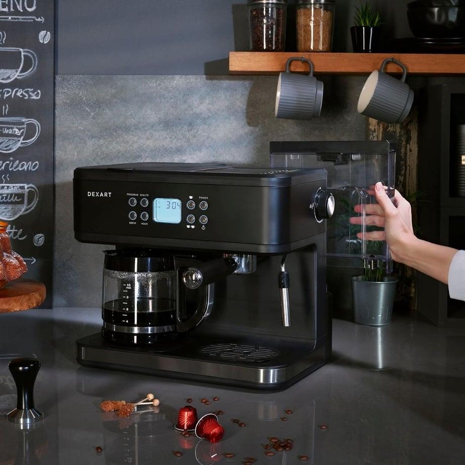Dexart HomeBarista 3-in-1 Filtre Kahve & Espresso Makinesi
