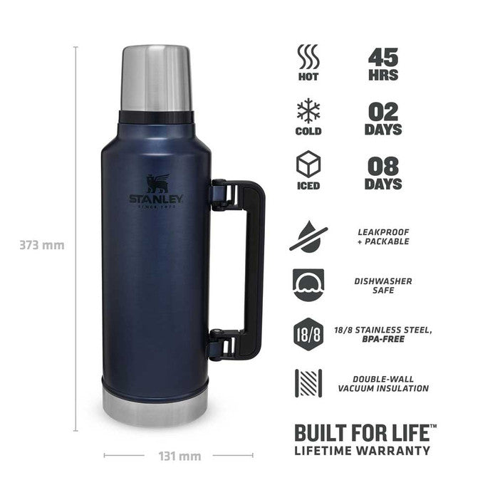 Stanley Classic Dark Blue Thermos 1.9 Lt