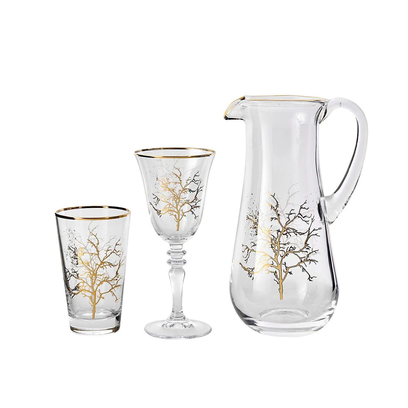 Karaca Autumn 25 Parça Gold Bardak Seti