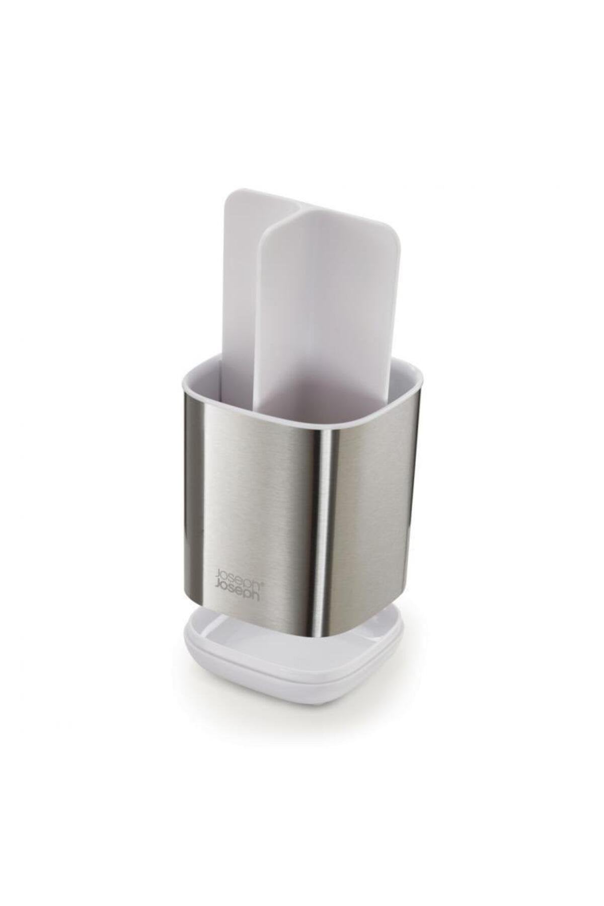 Joseph Joseph Easy-Store Steel Diş Fırçalık - Beyaz/Gri