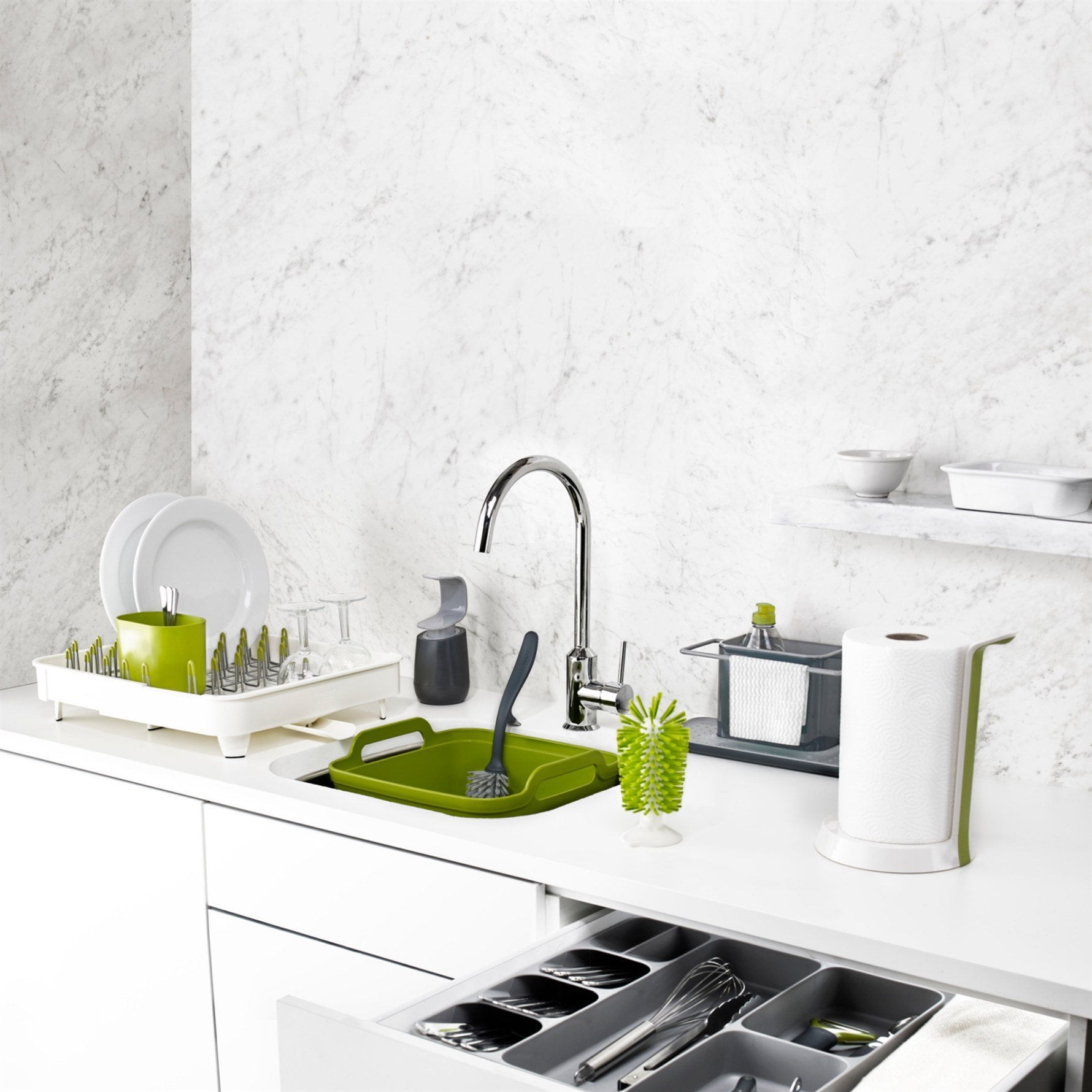 Joseph Joseph Edge Bulaşık Fırçası - Yeşil