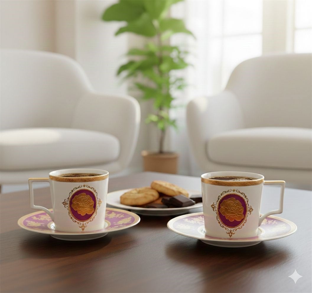 Stempa Venice  Purple 6lı Fincan Seti
