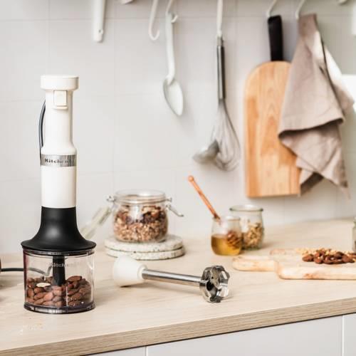 KitchenAid 5KHBV83EAC Aksesuarlı El Blenderı Almond Cream