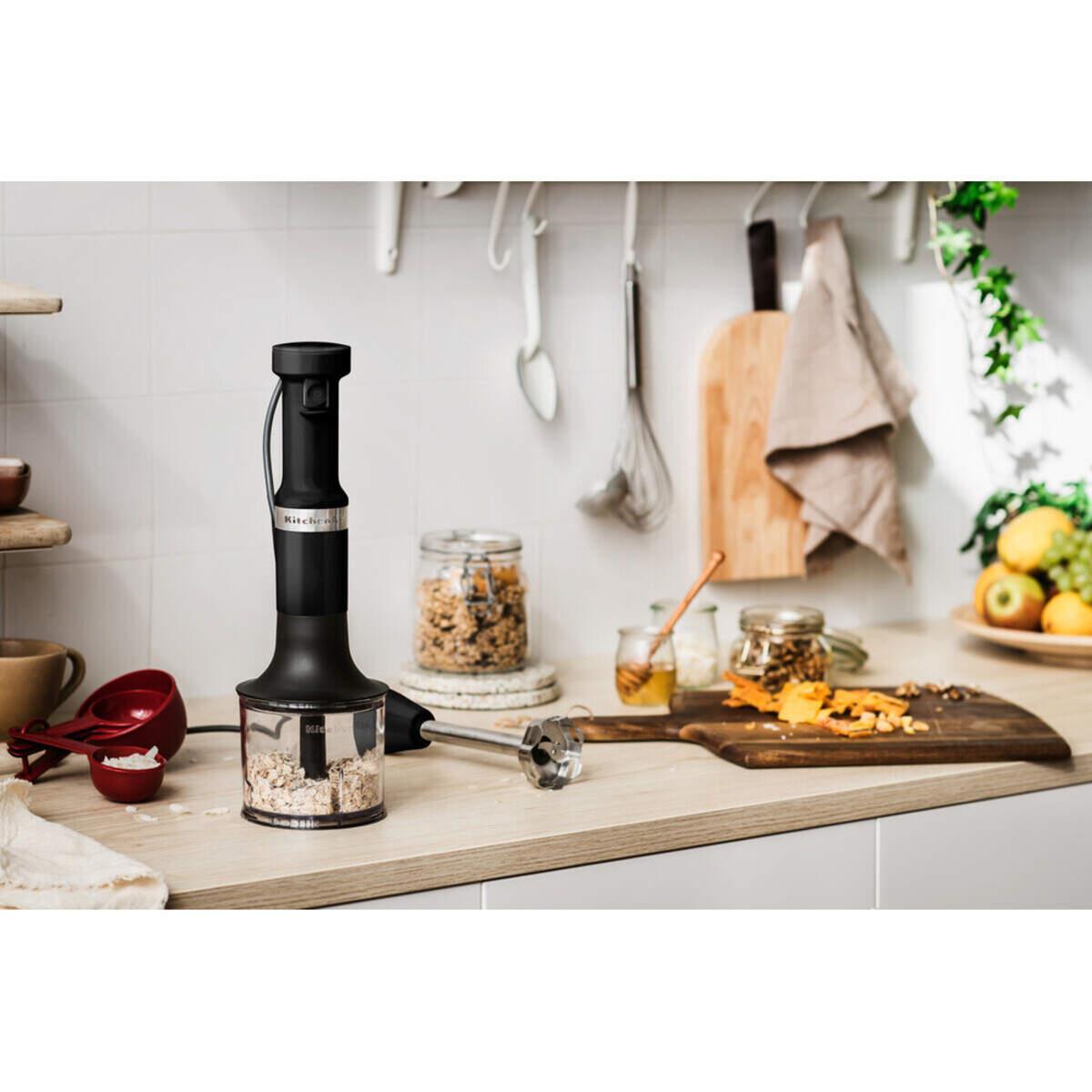 KitchenAid 5KHBV83EBM Aksesuarlı El Blenderı Black Matte