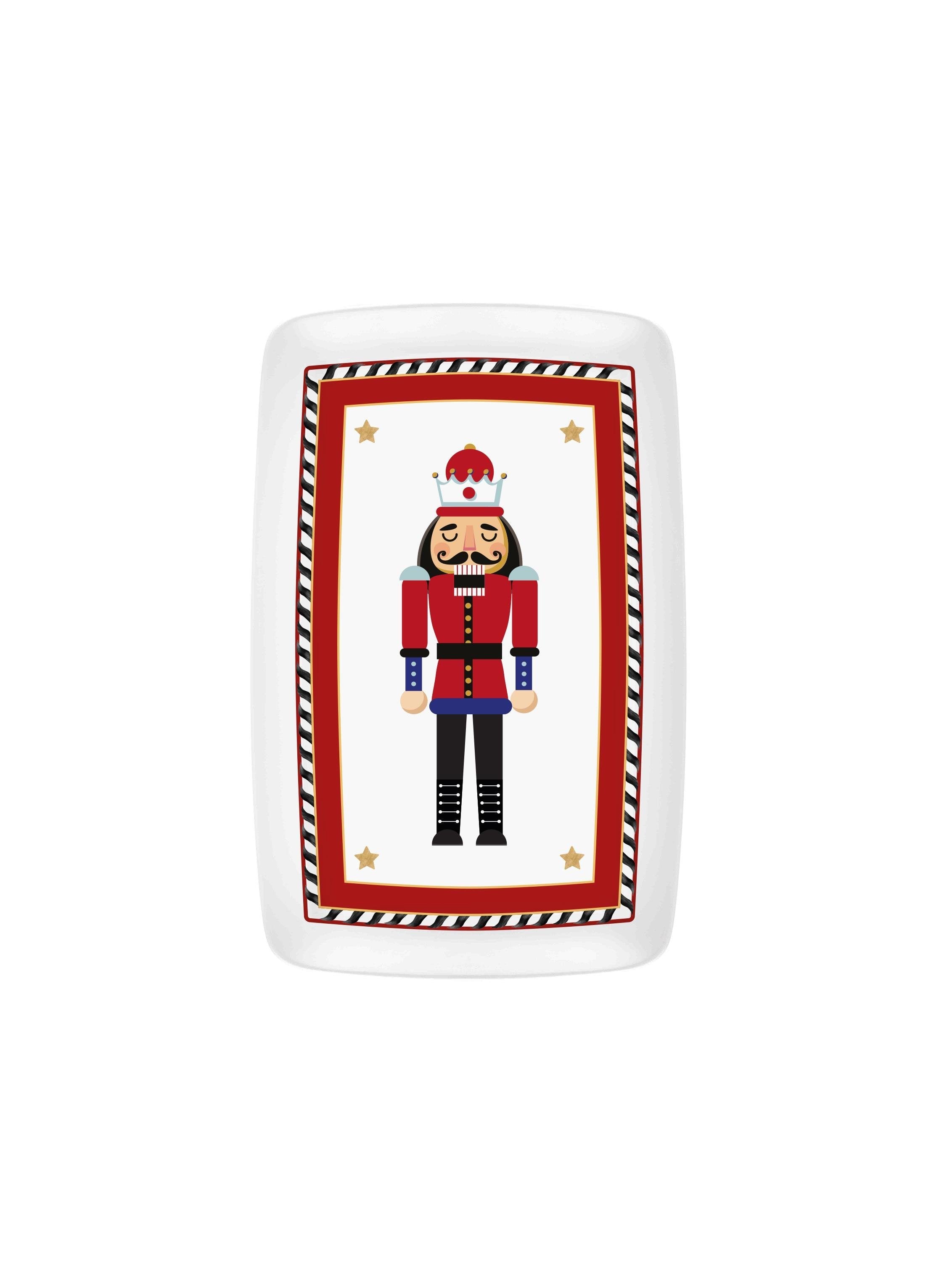 Nutcracker Rectangular Serving 34 x 25 cm NEW025