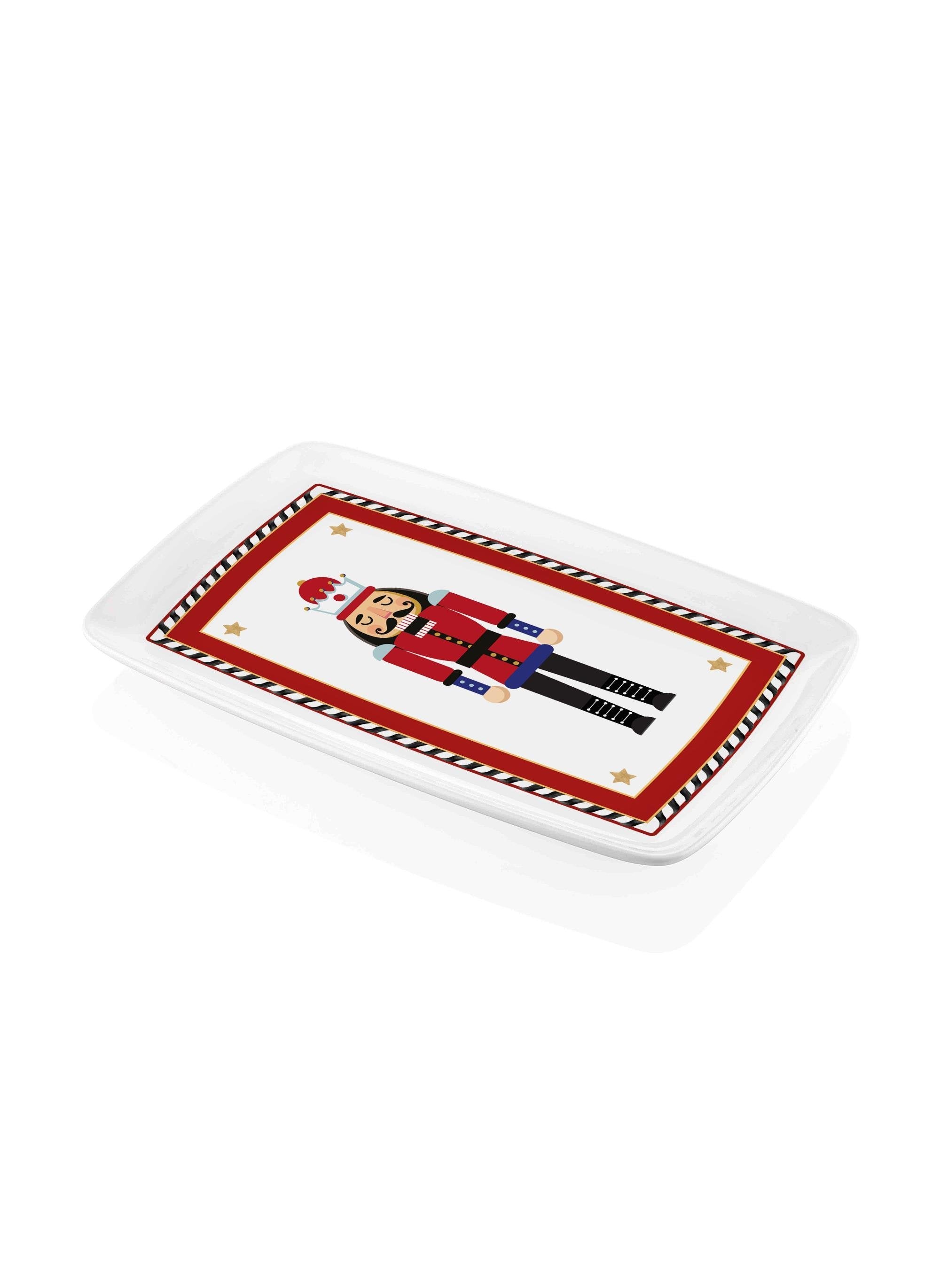 Nutcracker Rectangular Serving 34 x 25 cm NEW025