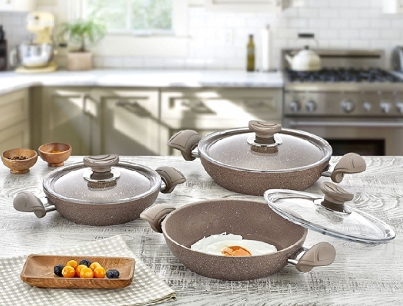 OMS 6 PIECE GRANITE PAN SET