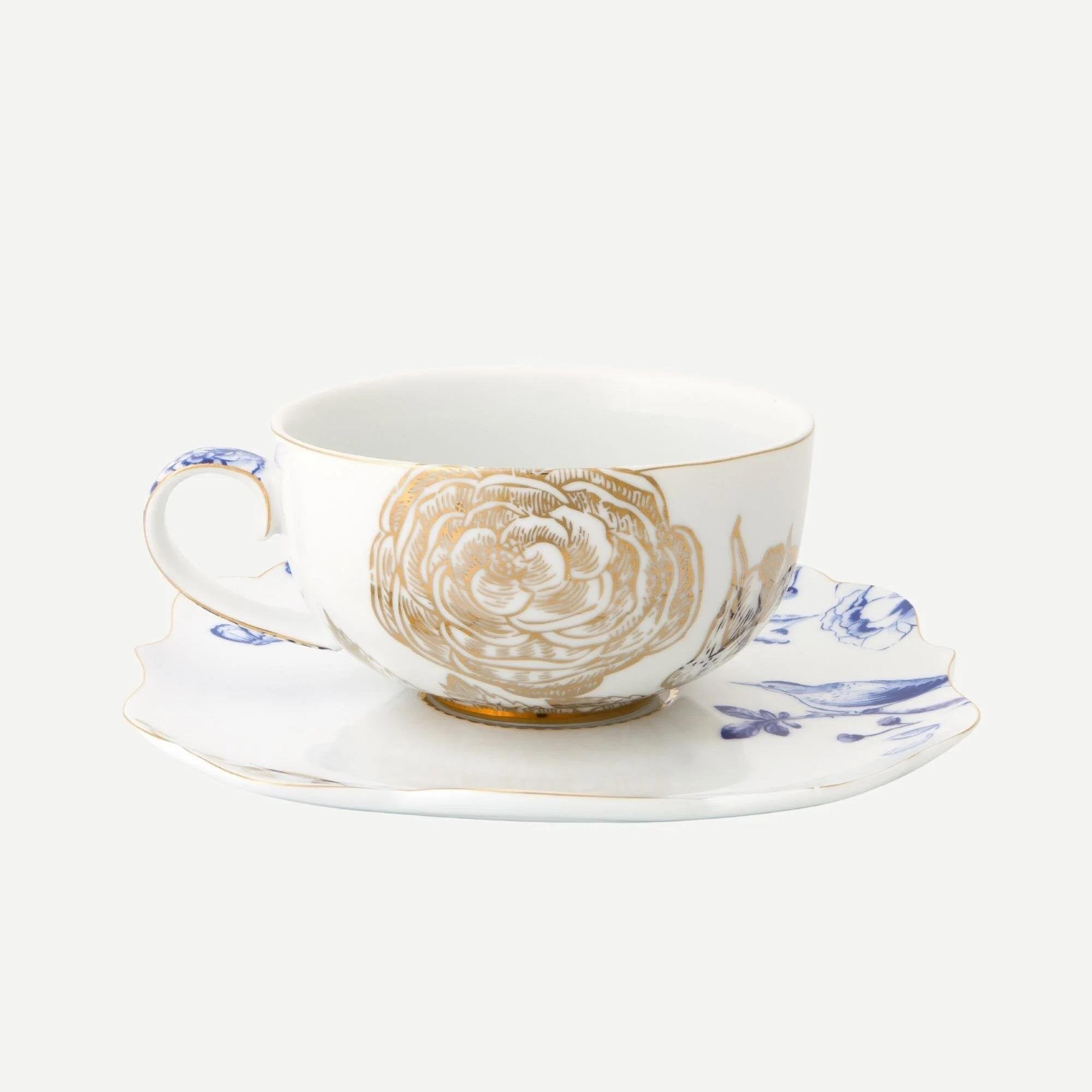 Pip Studio Royal White Mavi Beyaz Porselen Çay Fincanı 225ml